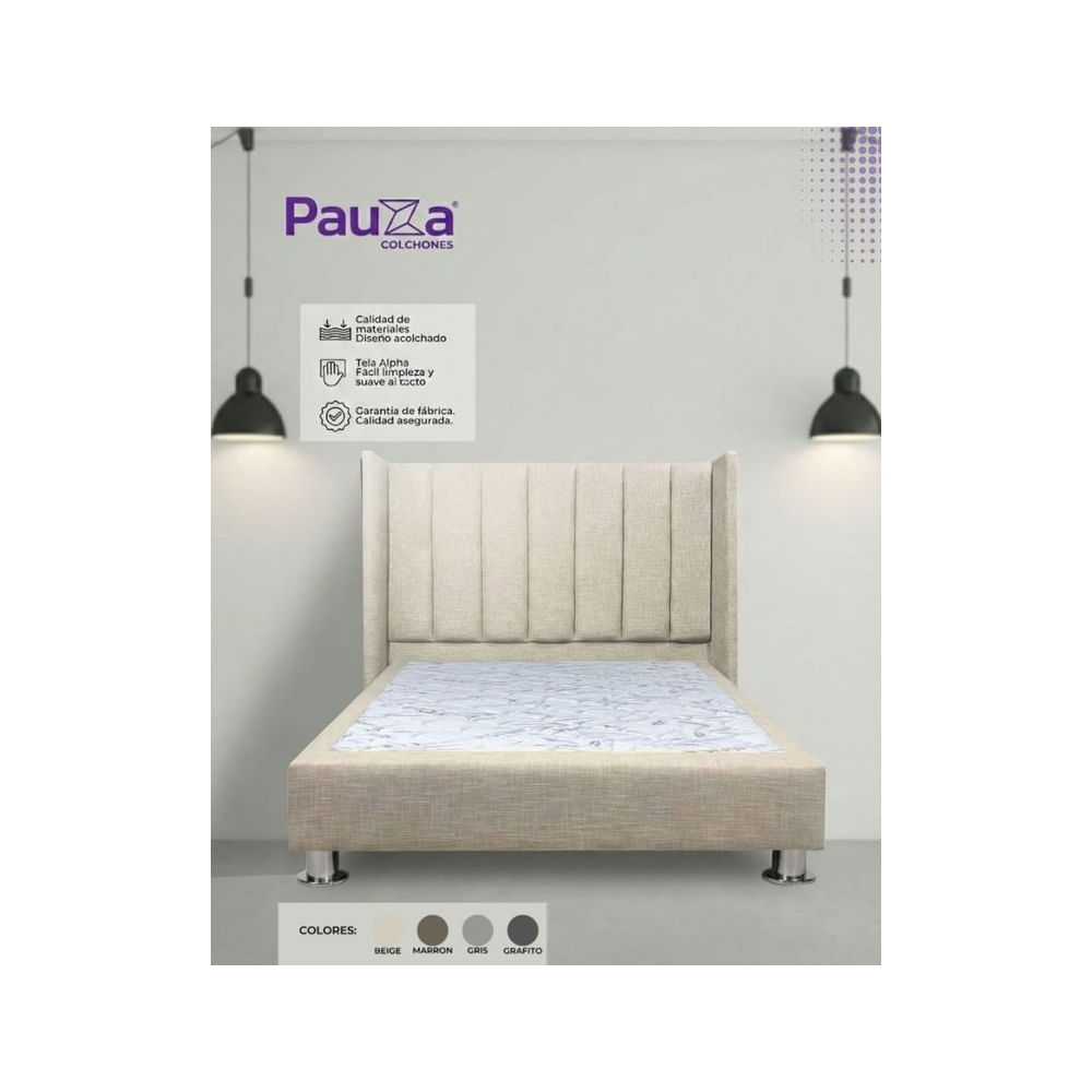 DORMITORIO PREMIUM LINEAL KING BEIGE