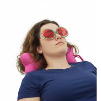 Almohada Hueso para Cuello Color Verde
