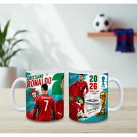 TAZA DE CR7, FUTBOL COPA MUNDIAL, WORLD CUP 2026, 11 OZ