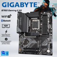 PLACA GIGABYTE B760 GAMING X AX WIFI 6 BLUETOOTH DDR5  PROCESADORES INTEL CORE