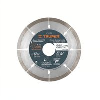 Disco de diamante de 4-1 2pulg x 1.3 mm corte de porcelanato Truper - 15196
