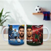 TAZA DE CR7 Y MESSI, COPA MUNDIAL DIA DEL PADRE