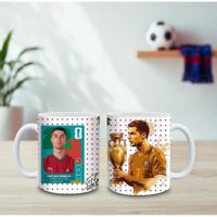 TAZA DE CR7, COPA MUNDIAL DIA DEL PADRE, DORADO