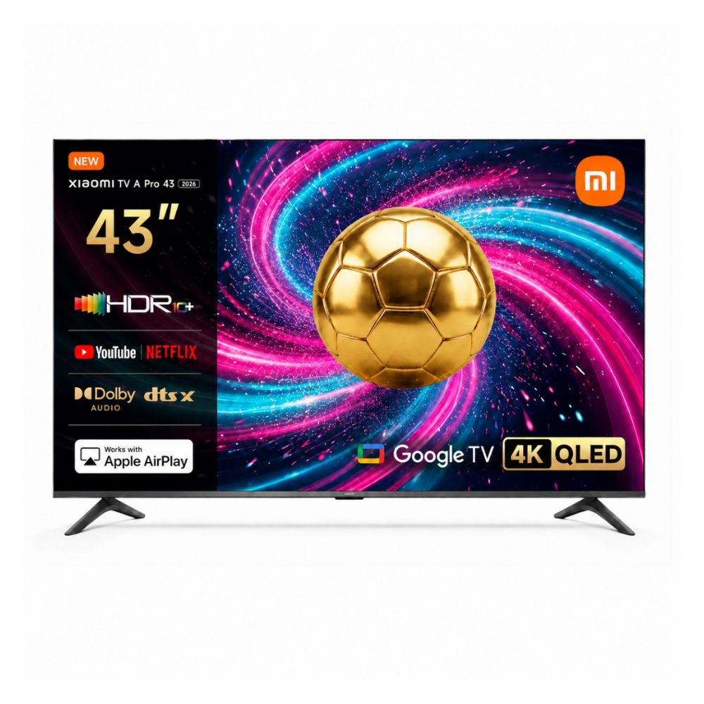Televisor Xiaomi Smart TV A Pro 43 QLED 4K Ultra HD 2026 - Google TV y Dolby Vision