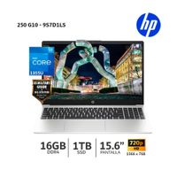 Laptop HP 250 G10 Core I7 1355U, 15.6” LCD LED HD SVA, 16Gb Ram, 1Tb SSD - 9S7D1LS