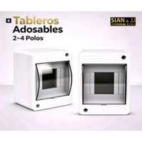 TABLERO DE 4 POLOS ADOSADO PVC  CAMOVAK