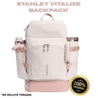 STANLEY Vitalize Backpack - Bolsa de gimnasio trabajo y viajes con funda para laptop - Rose Quartz