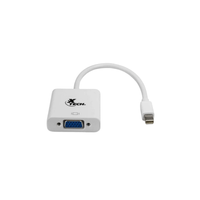 Adaptador Convertidor Xtech Mini DisplayPort Macho a VGA Hembra 17cm - Blanco