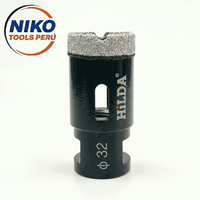BROCA DIAMANTADA VACUUM BRAZED PARA PERFORAR PORCELANATO 32MM - M14