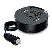 Inversor de Corriente para Auto 150W 12V a 220V con USB y Tipo-C