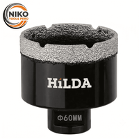 BROCA DIAMANTADA VACUUM BRAZED PARA PERFORAR PORCELANATO 60MM - M14