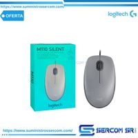 MOUSE LOGITECH M110 SILENT OPTICO USB SILVER