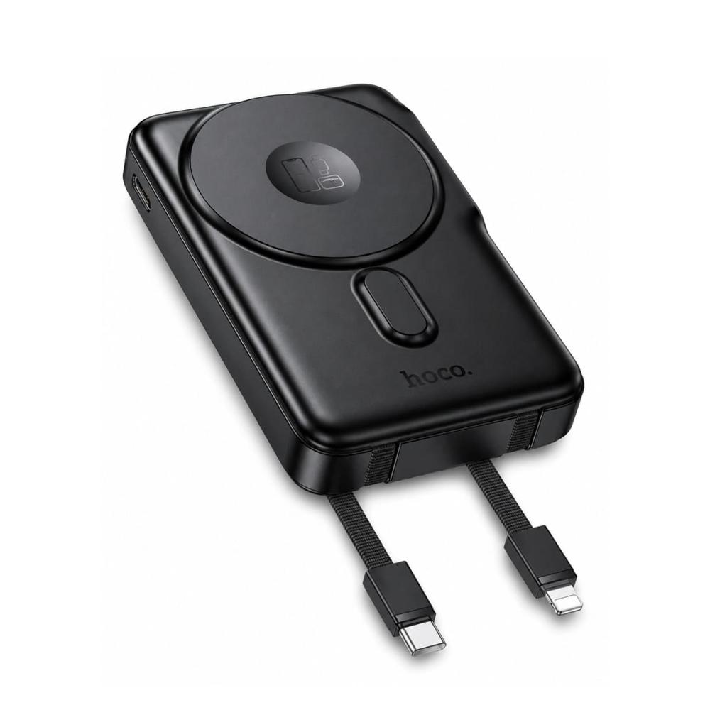 Power Bank Cargador Inalámbrico Magnético Hoco Q48 10000 mAh con Cables Integrados