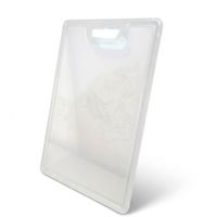 Tabla de cocina para Picar Semi Transparente Blanca 44.5 x 29.7 cm  Resistente y Fácil de Limpiar