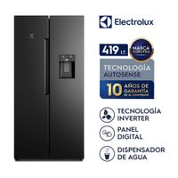 Refrigeradora Electrolux 422L ERS45F2P5EB Side By Side Inverter Negro