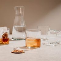 Set Rocks de 5 Piezas: Decanter y 4 Vasos Transparente