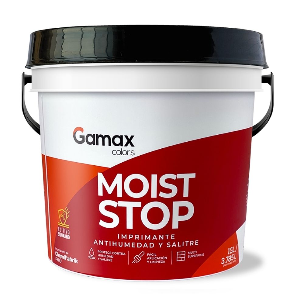 Imprimante anti-salitre Gamax Moist Stop 1 galon