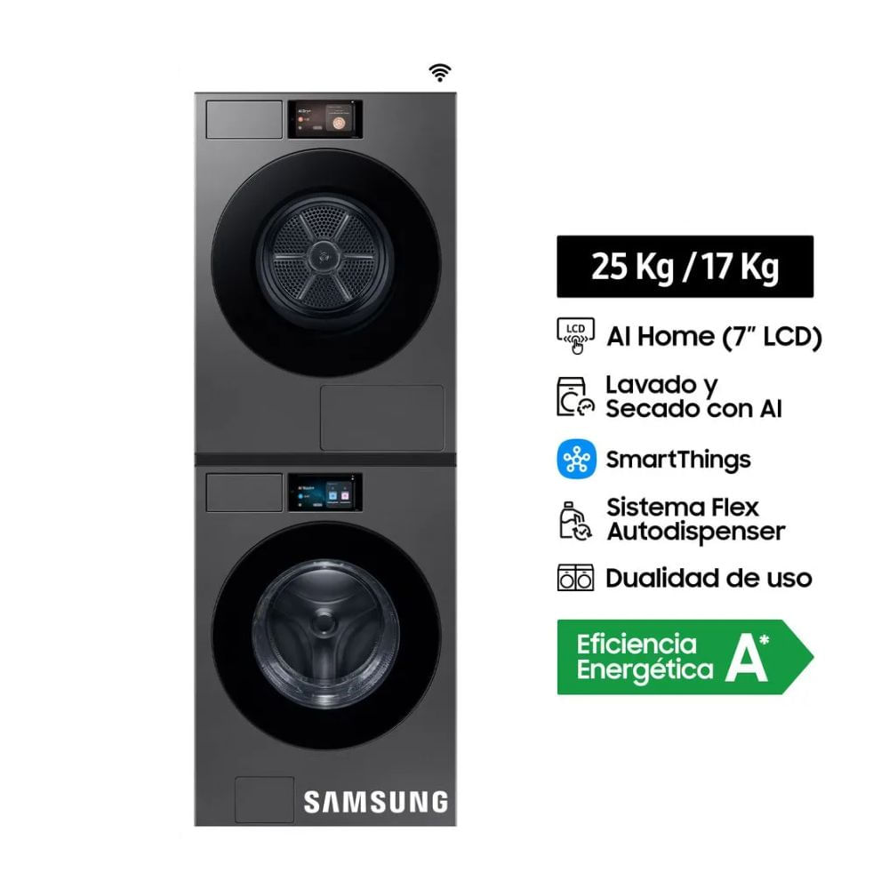 Centro de Lavado Samsung BeSpoke AI 25KG/17KG