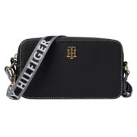 CARTERA CROSSBODY TOMMY HILFIGER NEGRO CORREA MONOGRAFIADA