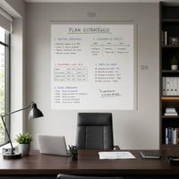 Pizarra Ferrosa PZR Blanca Mate 120x120 cms