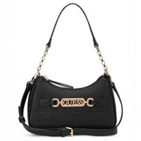 CARTERA SHOULDER BAG Y CROSSBODY GUESS MONOGRAFIADO NEGRO CELESTIA