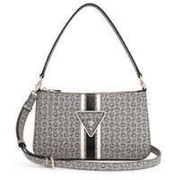 CARTERA SHOULDER BAG Y CROSSBODY GUESS MONOGRAFIADA GRIS