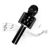 MICRÓFONO KARAOKE BLUETOOTH CON PARLANTE INTEGRADO NEGRO