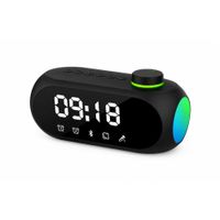 Reloj Despertador Digital Bluetooth Pantalla LED Grande Adorno Hogar