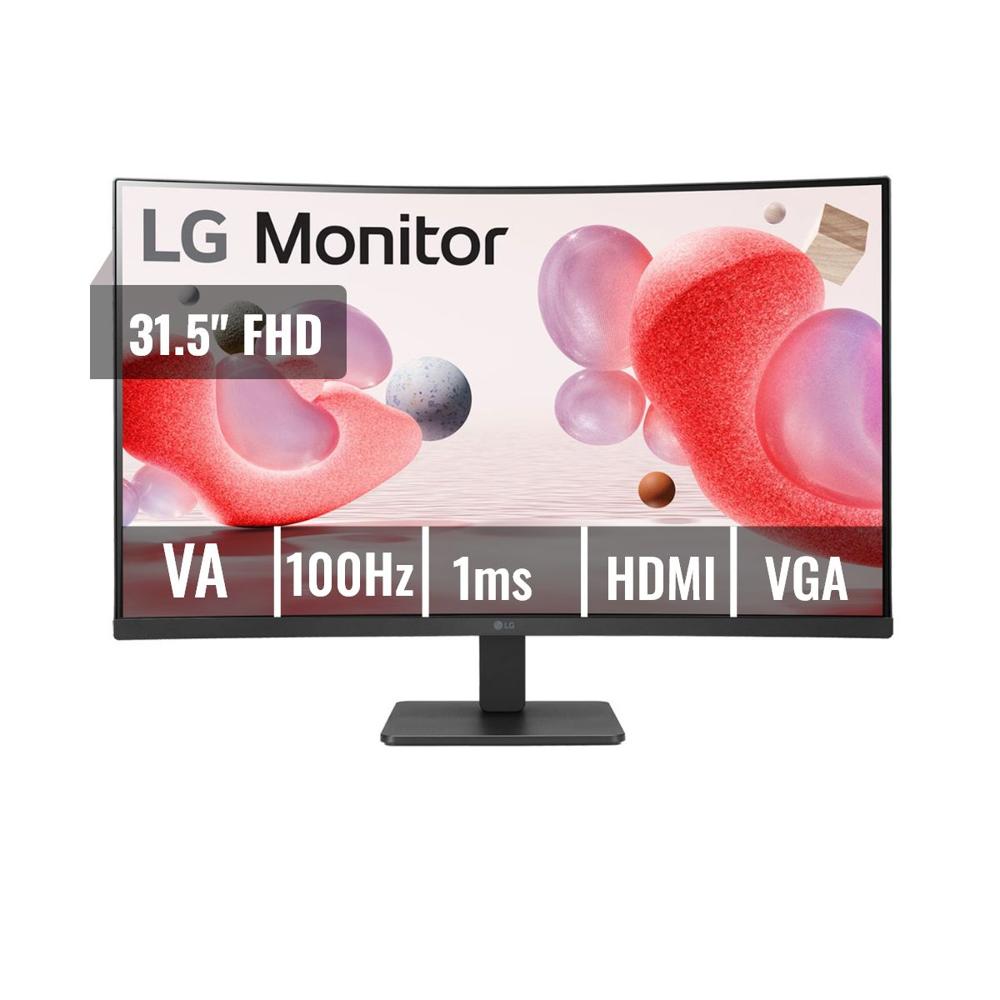 Monitor LG 32MR50C B 31.5 Curvo FHD VA 100Hz 5ms AMD FreeSync 2xHDMI 1xVGA 32MR50CB