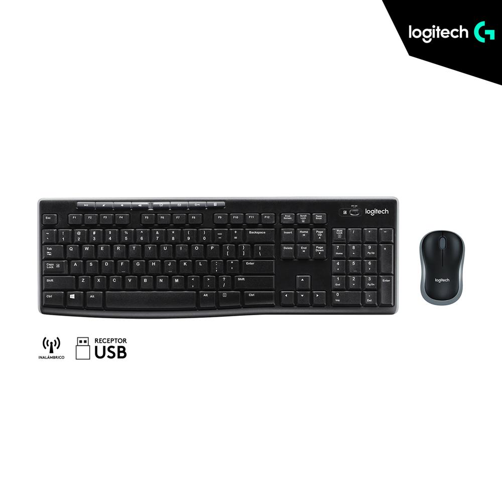 KIT LOGITECH 2 EN 1 TECLADO Y MOUSE MK270 INALAMBRICO