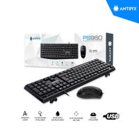 KIT ANTRYX PRECISION TECLADO MOUSE PS960 USB NEGRO