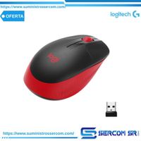 MOUSE LOGITECH M190 WIRELESS FULL-SIZE RED