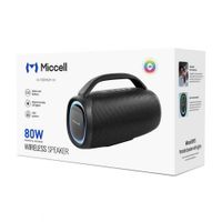 Miccell Parlante Bluetooth 80W Portátil Impermeable con Luces LED para Fiesta y Exterior