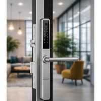 Cerradura Digital COMPAC Wifi para puertas de marco de aluminio - color Plata