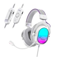 Audífono Fifine Ampligame H16 RGB Sonido Virtual 7.1 - Blanco