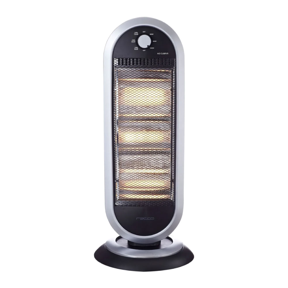 Calefactor Halógeno Recco 1200W 5m2 FH-HH-03G