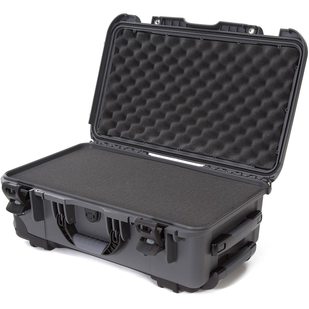 Nanuk 935 Maletín Duro con Ruedas y Espuma (Gris, 28.5L) - Resistente al Agua, Polipropil