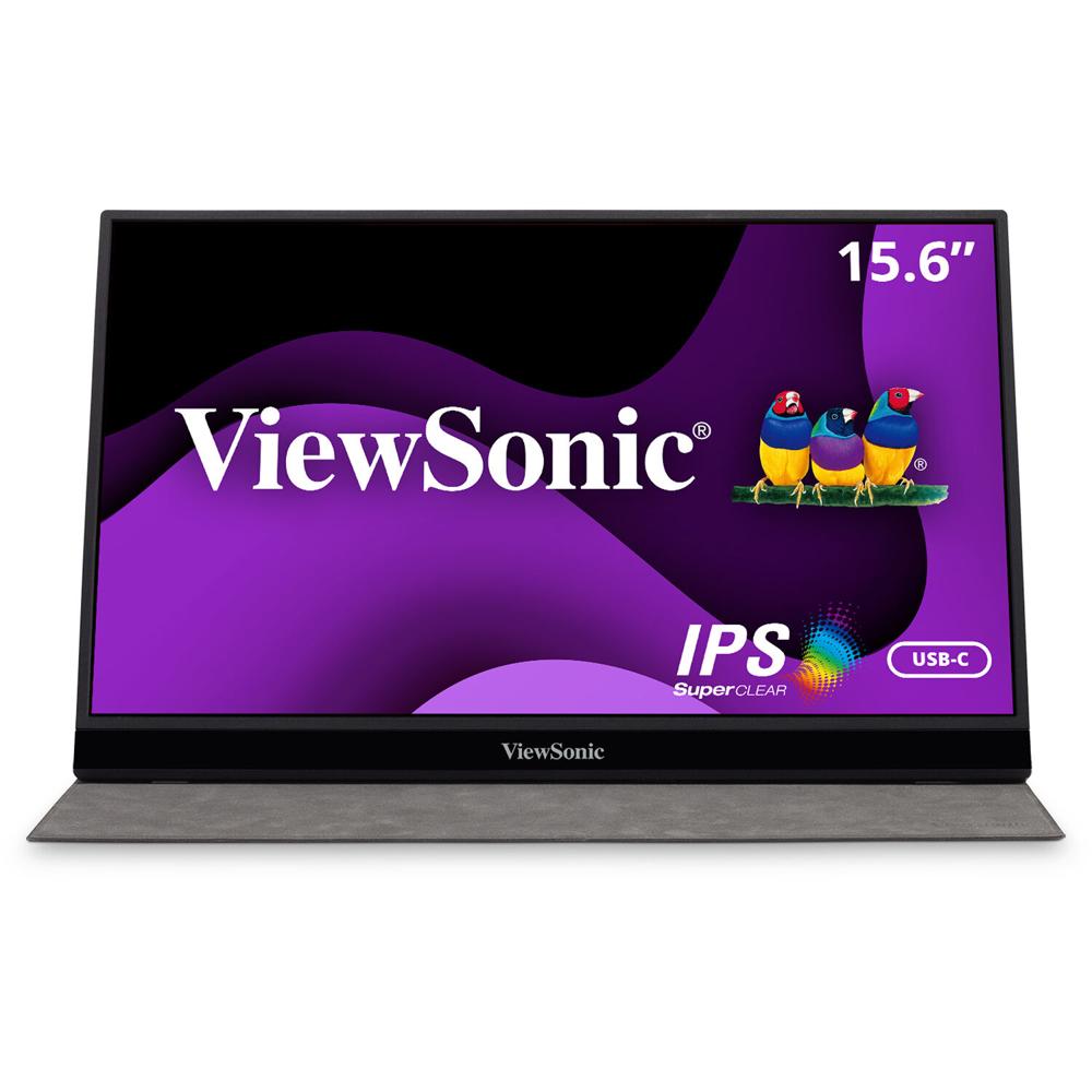 ViewSonic Monitor Portátil VG1655 15.6"" IPS 1920x1080 Full HD, USB Type-C y Mini-HDMI, 80