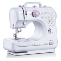 Mini Máquina de Coser Portátil 12 Puntadas Overlock y Luz LED