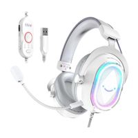 Audífono Fifine Ampligame H13 RGB Sonido Virtual 7.1 - Blanco