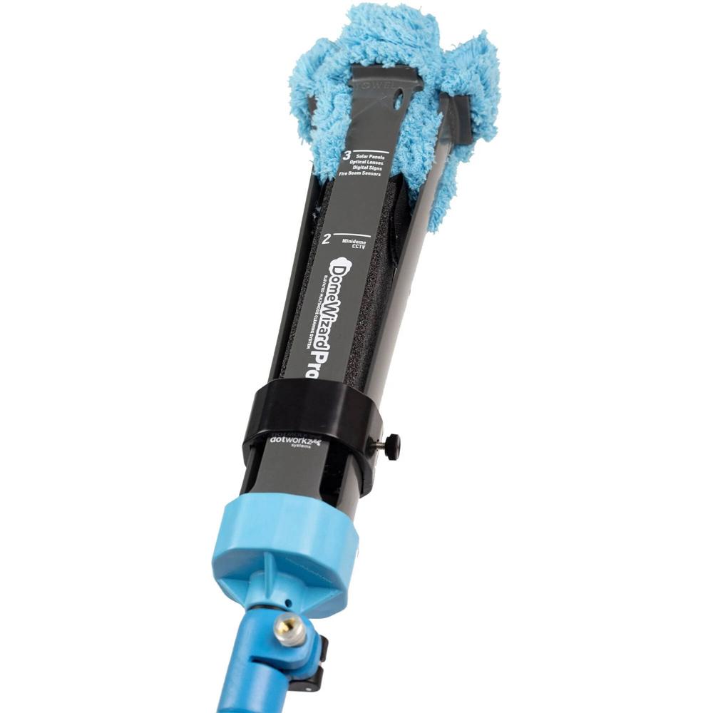 Dotworkz Kit de Limpieza Elevada DomeWizardPRO 10' con 4 Modos para Equipos CCTV