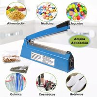 Máquina Sellador DE 20cm de Bolsas Manual por Impulso  Ideal para Bolsas de Aluminio Kraft y PE