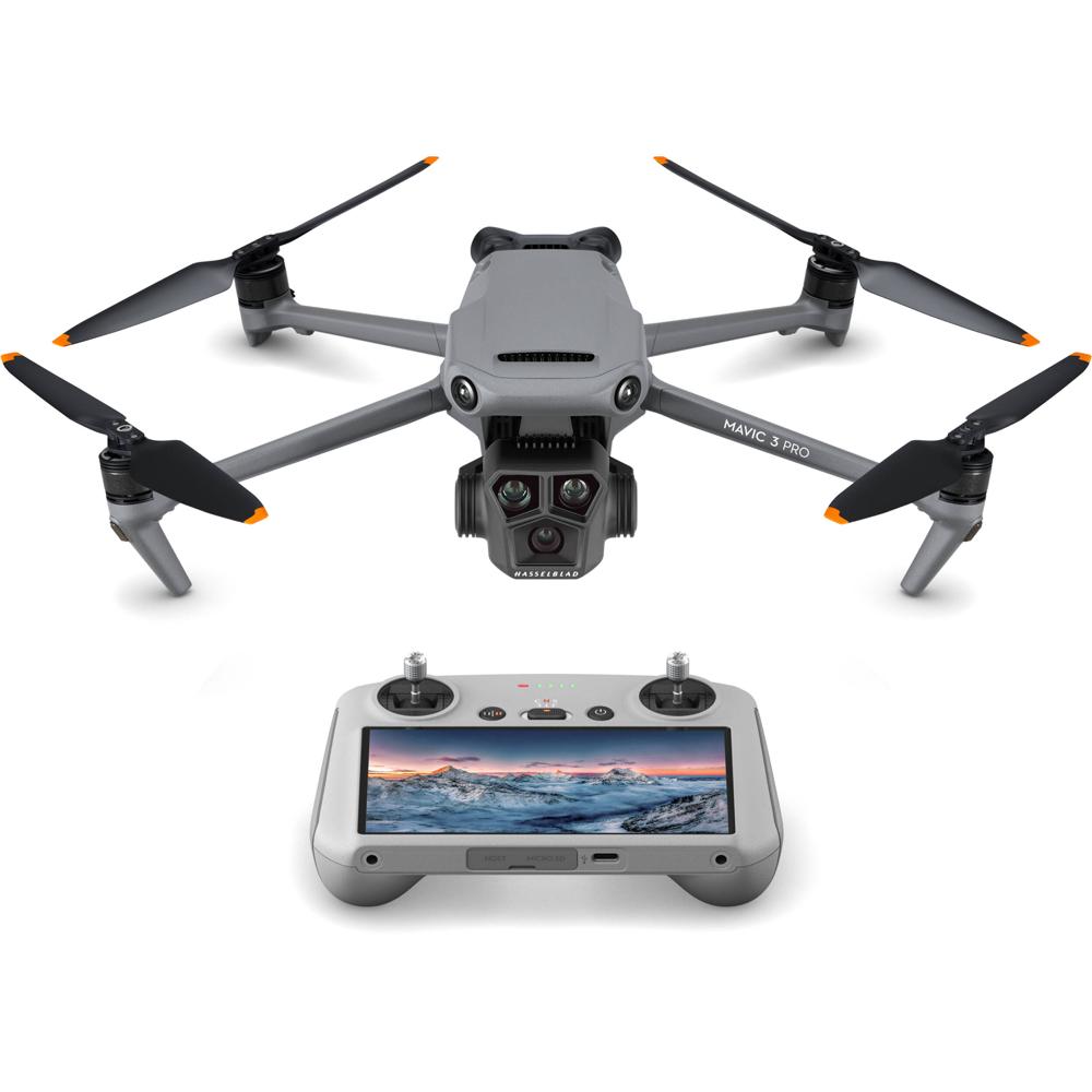 DJI Mavic 3 Pro Drone con DJI RC - Dron de 3 Cámaras, 5.1K, 43 Min de Vuelo, O3+ y APAS 5