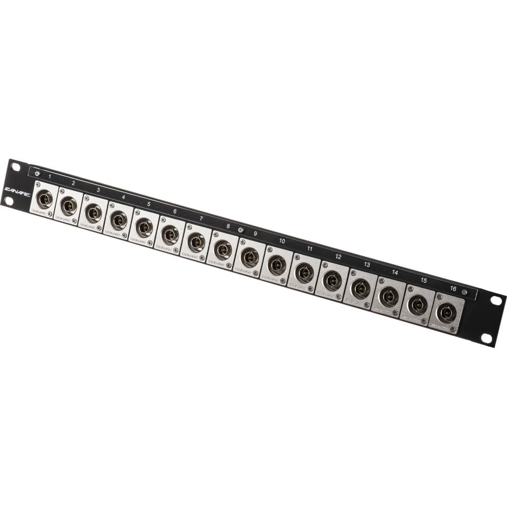 Canare Panel Flush-Mount 161U-BJRUK 12G A/V BNC con 16 Terminales BNC
