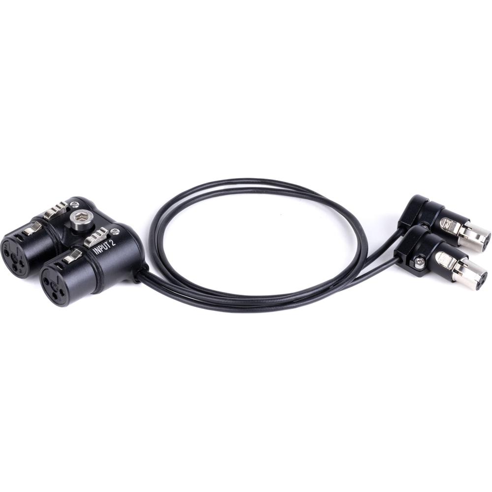 MID49 Cable de Audio Breakout de Ángulo Recto AB-7 para ARRI ALEXA 35 - 12"" con 2 Conecto