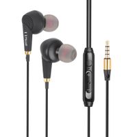 Miccell Audífonos 3.5mm con Micrófono Cable TPE y Sonido HiFi para Celular