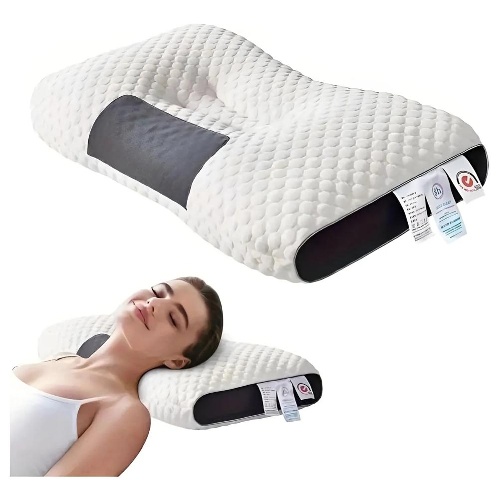 Almohada Cervical Con Diseño De Partición Ergonómica Descanso
