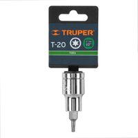 Dado punta torx T-20 cuadro 1 2pulg TRUPER - 13434