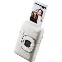 FUJIFILM instax mini LiPlay Cámara Instantánea Híbrida Misty White - Lente Fijo 28mm, P