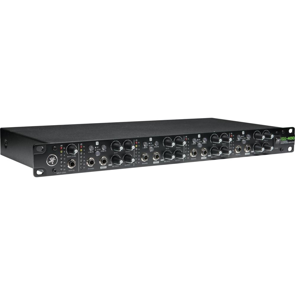 Mackie HM-400 Amplificador de Auriculares Rack-Mountable 4-Canales con Salidas XLR y 1/4""